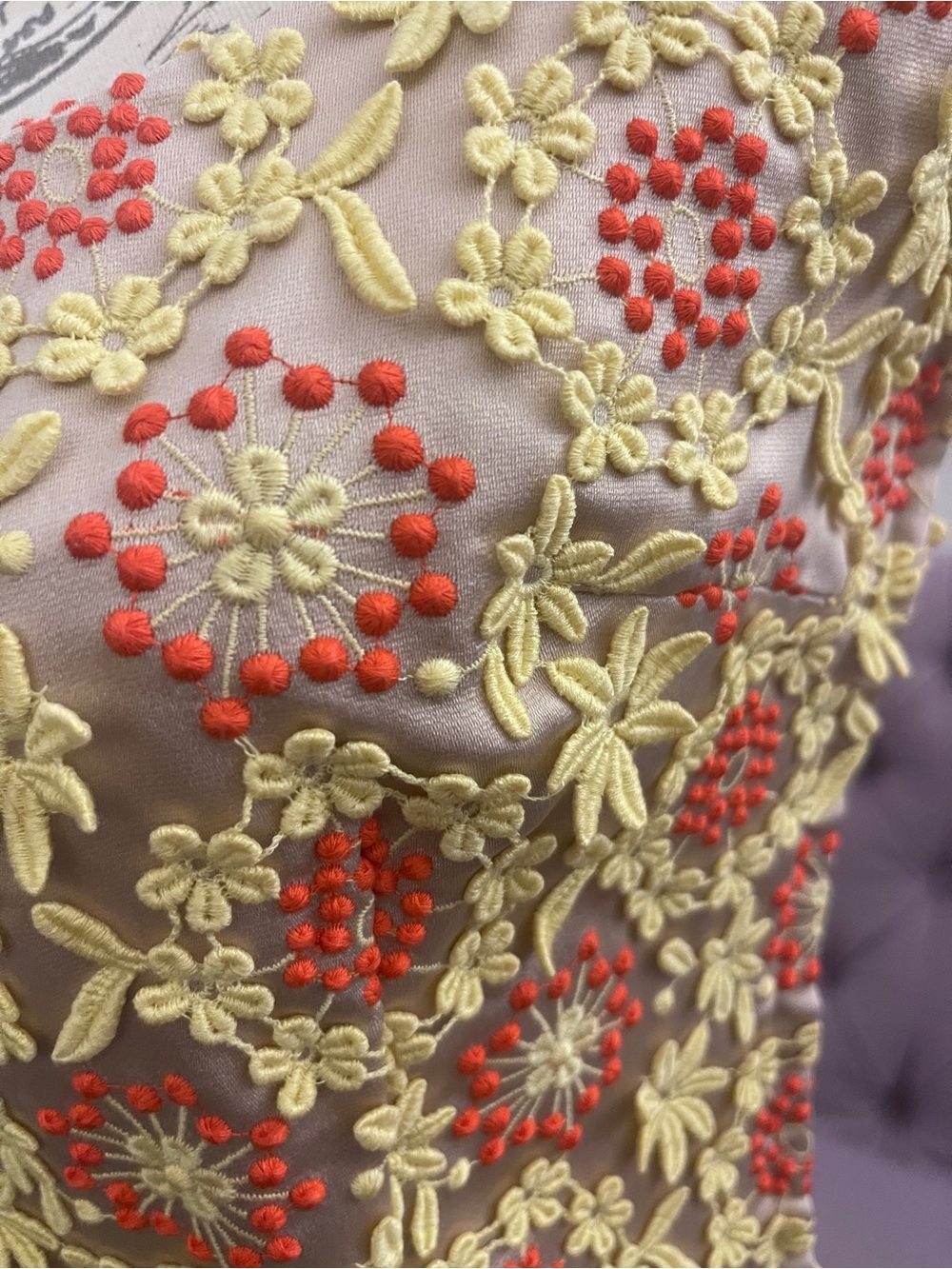 2012 Prada Floral Embroidered Shift Dress 44 - Picture 3 of 10